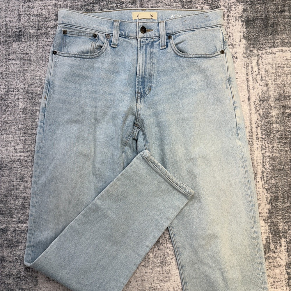 Madewell Jeans Mens 32x34 (31x31) Light Wash Athletic Slim Stretch Denim Summer